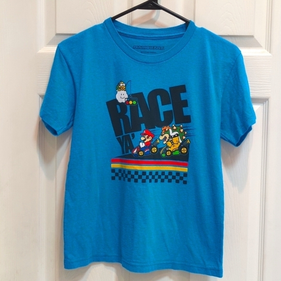 Nintendo Mario Kart Blue Short Sleeve Graphic Tee Size Women's Size Small - Picture 1 of 4
